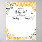 Geslacht bij bijen, foto van jongen of meisjes poster (Voorkant)