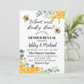 Geslacht bijen onthullen hem of zij kaart (Staand voorkant)