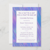 Geslacht | Blauw roze Hij of zij gedicht Kaart (Voorkant)