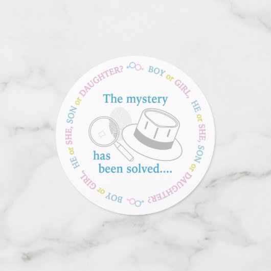 Geslacht Confetti (Kleine voorkant)