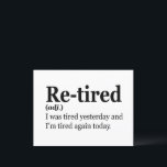 Geslacht Definitie Funny Retirement Father Gift Briefkaart<br><div class="desc">pensioen,  gepensioneerd,  moe,  grappig,  geschenk,  verjaardag,  definitie,  exaustie,  vader,  man, </div>