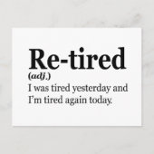 Geslacht Definitie Funny Retirement Father Gift Briefkaart (Voorkant)