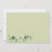 Geslacht Eucalyptus Botanische Baby scan Aankondiging (Achterkant)