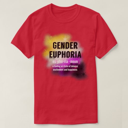 Geslacht Euphoria Nonbinair T-shirt (Design voorkant)