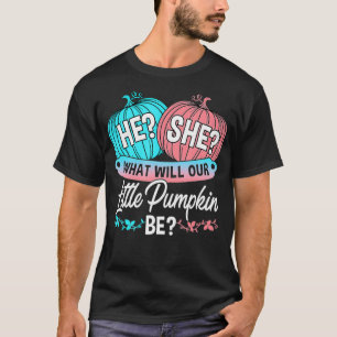Geslacht Fee Baby shower Cute Pumpkin T-shirt