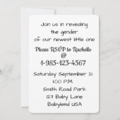 Geslacht feestdag Kaart (Achterkant)