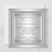 Geslacht feestjongen of meisje Silver Kaart (Achterkant)