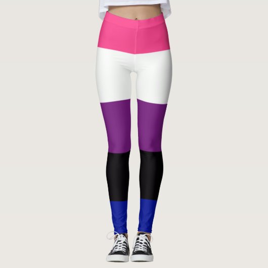 Geslacht Fluid Flag Leggings (Voorkant)