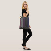 Geslacht Fluid Flag Minimalistische Lijn Art Deco Tote Bag (Op model)