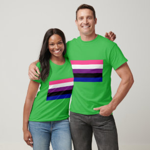 Geslacht Fluid Flag T-shirt