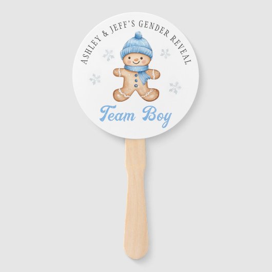 Geslacht Gingerbread onthult stemmen Handwaaier (Achterkant)