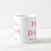 Geslacht Hallo Papa Zwangerschap FULL koffie Magische Mok (Center)