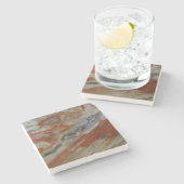 Geslacht hout stenen onderzetter (Zijkant)