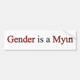 Geslacht is een mythe-Bumpersticker Bumpersticker