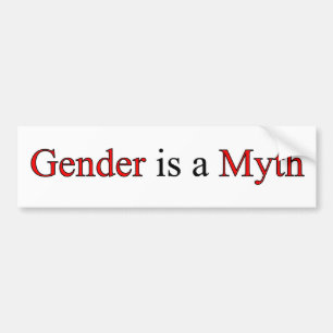 Geslacht is een mythe-Bumpersticker Bumpersticker