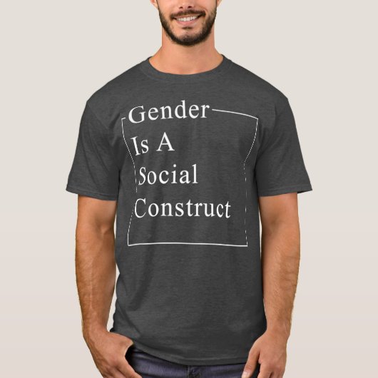 Geslacht is een sociaal concept feminist t-shirt (Voorkant)