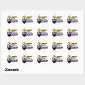 Geslacht is een sociale constructie ronde sticker (Vel)