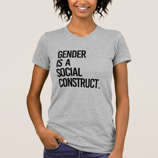 Geslacht is een sociale constructie t-shirt (Voorkant)