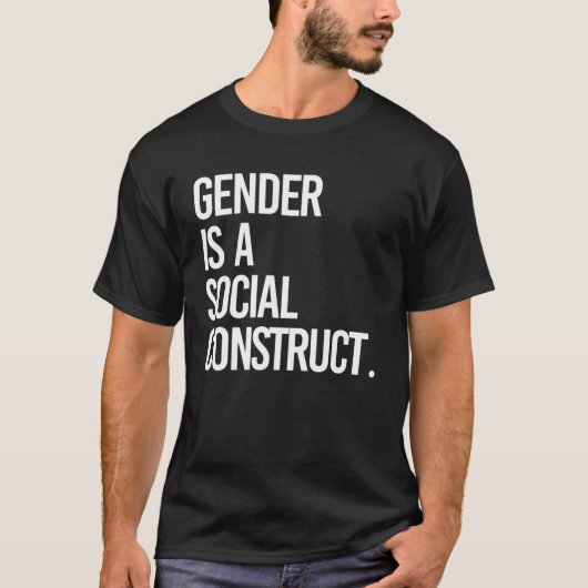 Geslacht is een sociale constructie t-shirt (Voorkant)