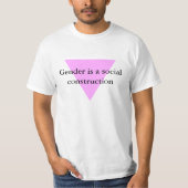 Geslacht is een sociale constructie t-shirt (Voorkant)