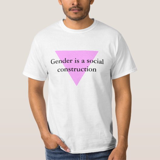 Geslacht is een sociale constructie t-shirt (Voorkant)