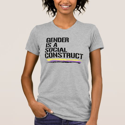 Geslacht is een sociale constructie t-shirt (Voorkant)