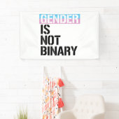 Geslacht is niet binair spandoek (Insitu)