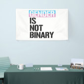 Geslacht is niet binair spandoek (Beurs)
