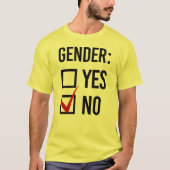 Geslacht Ja of Nee T-shirt (Voorkant)