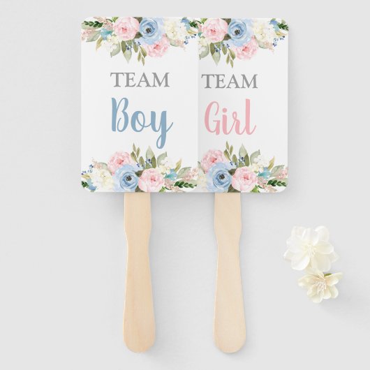 Geslacht Jongen of Gilr Hand Fan Handwaaier (Voorkant en achterkant)