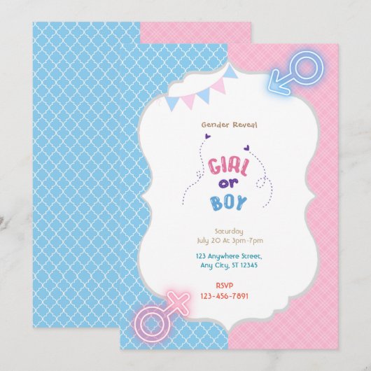 Geslacht Kaart (Voorkant / Achterkant)