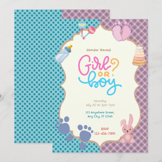 Geslacht Kaart (Voorkant / Achterkant)