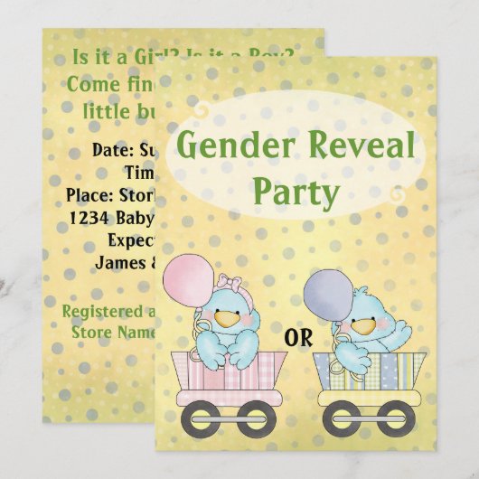 Geslacht Kaart (Voorkant / Achterkant)