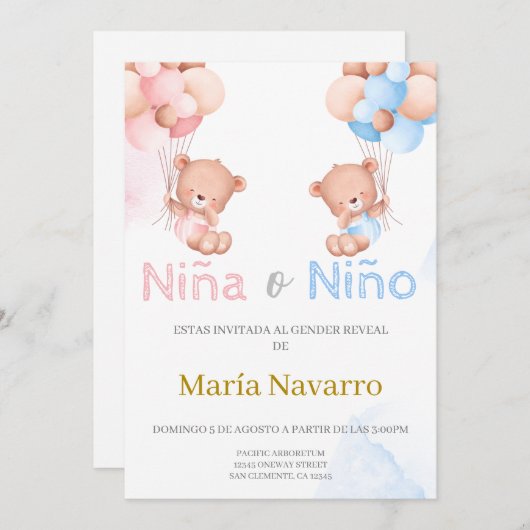 Geslacht Kaart (Voorkant / Achterkant)