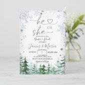 Geslacht Laat hem of zij het bos van de wintersnee Kaart (Staand voorkant)