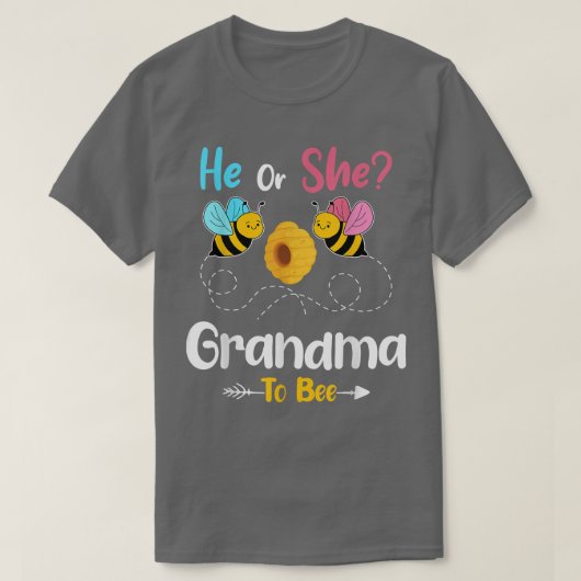 Geslacht Laat hem of zij zien hoe hij Baby Announ  T-shirt (Design voorkant)