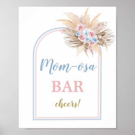 Geslacht Laat Pampas Grass Arch Momosa Bar zien Poster (Voorkant)