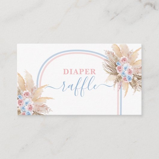 Geslacht Laat Pampas Grass Diaper kaart zien (Voorkant)