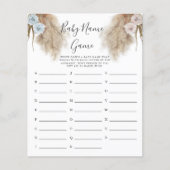 Geslacht Laat Pampas Grass Name Shower Game zien (Voorkant)