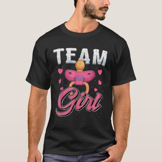 Geslacht laat zien dat het baby shower van Team Gi T-shirt (Voorkant)