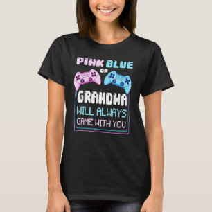 Geslacht laat zien hoe roze games spelen of hoe bl t-shirt