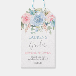 Geslacht labels met cadeaus onthullen cadeaulabel