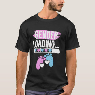 Geslacht Laden Baby Voeten Roze Blauwe Harten Onth T-shirt