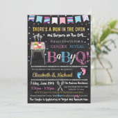 Geslacht Maak BabyQ Uitnodiging (Staand voorkant)