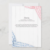 Geslacht Maak BabyQ Uitnodiging (Achterkant)