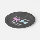 Geslacht met Belle of Beau onthullen Borden Papieren Bordje (Gekanteld)