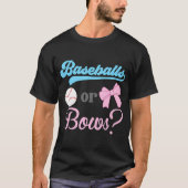 Geslacht met honkbal en beren onthullen partijidee t-shirt (Voorkant)
