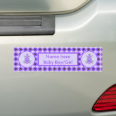 Geslacht met Paarse teelballen Volwassenen Neutraa Bumpersticker (Op auto)