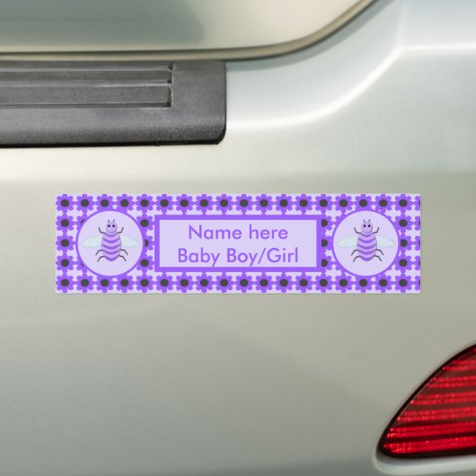 Geslacht met Paarse teelballen Volwassenen Neutraa Bumpersticker (Op auto)