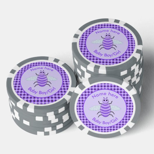 Geslacht met Paarse teelballen Volwassenen Neutraa Poker Chips (Opstapeling)